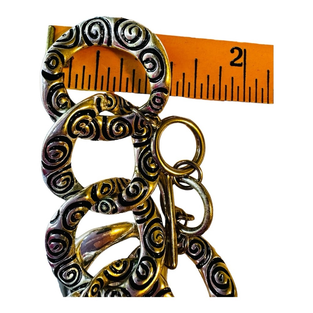 Decorative Metal Bracelet Antiqued Finish NEW - Picture 2 of 8